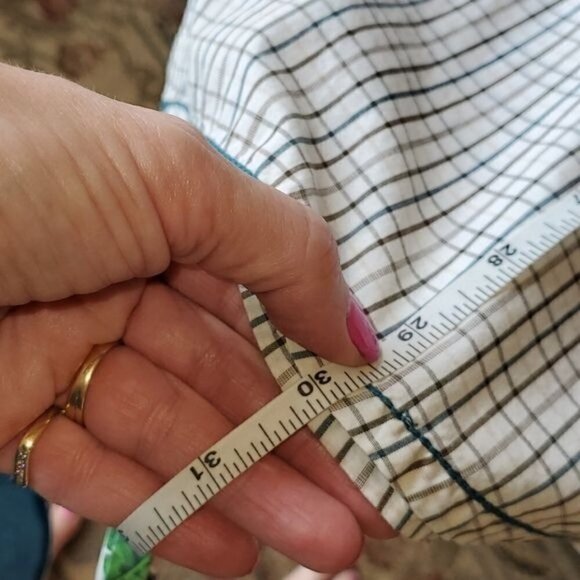 Prana Accented Colored Stitch Striped SS Casual Button Down Sz XL Shirt - Picture 9 of 9